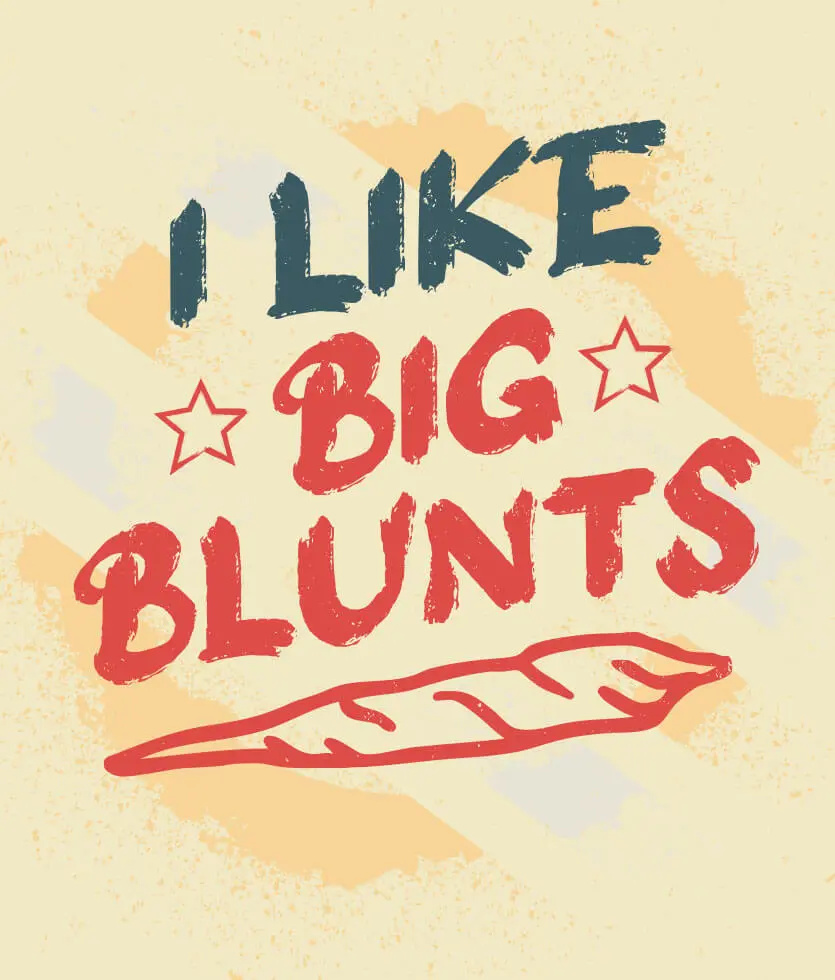 Christmas cannabis team with the design of I like big blunts