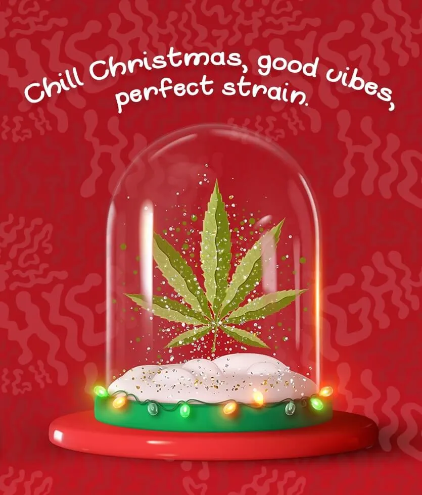 420 eCard - Chill Christmas, good vibes, perfect strain.