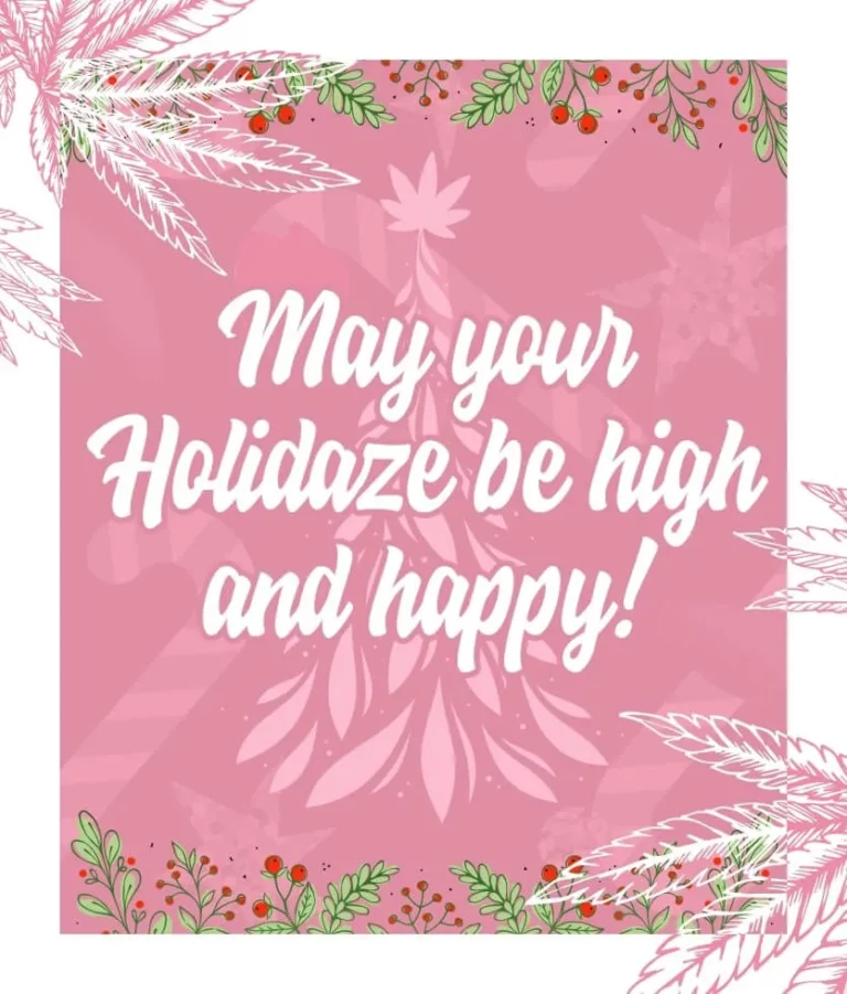 May your holidaze be high and happy