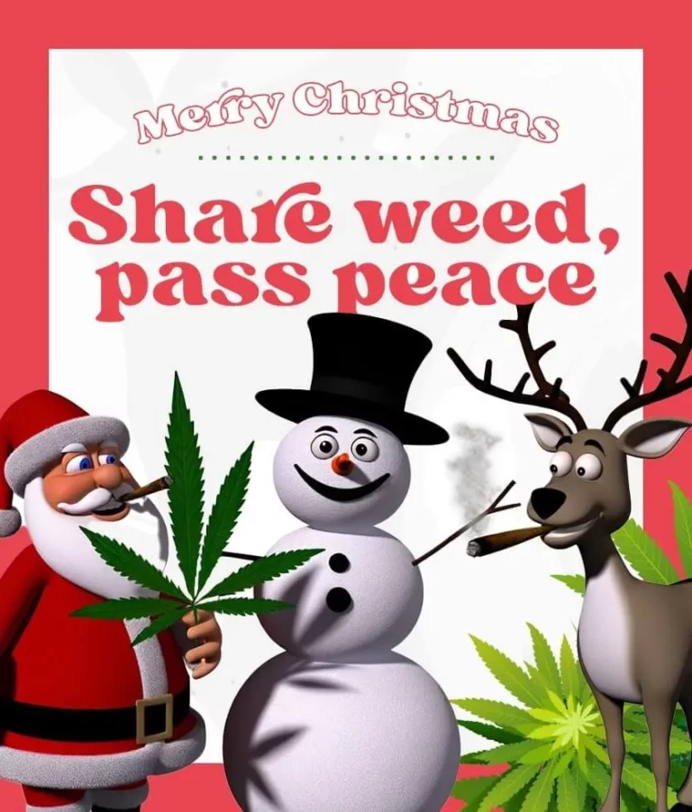 Share weed, pass peace