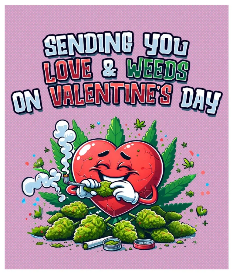 Sending you love and weeds on Valentine’s Day